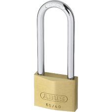 ABUS 65 Series  Long Shackle Padlock 30mm Keyed Alike 6304 60mm Shackle 65/30HB60  - Brass