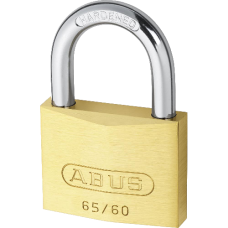 ABUS 65 Series  Open Shackle Padlock 60mm Keyed Alike 6603 65/60  - Brass