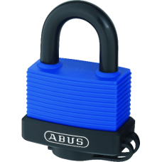 ABUS 70IB Series Aqua Safe Marine Brass Open  Shackle Padlock 45mm Keyed Alike 6401 70IB/45  - Black & Blue