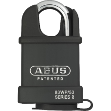 ABUS 83WP Series Weatherproof Steel Closed Shackle Padlock 56.5mm Keyed To Differ 83WPCS/53  - Hardened Steel