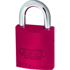 ABUS 83AL Series Colour Coded Aluminium Open Shackle Padlock Without Cylinder 40mm 83AL/40  - Red