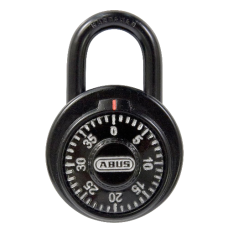 ABUS 78KC Series Dial & Key Over-Ride Combination Open Shackle Padlock MK KC507 Black 78KC/50 - Steel