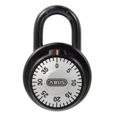 ABUS 78KC Series Dial & Key Over-Ride Combination Open Shackle Padlock MK KC510 Black 78KC/50 - Steel