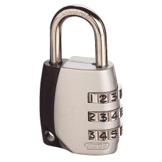 ABUS 155 Series Combination Open Shackle Padlock 34mm 155/30  - Silver