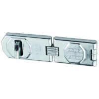 ABUS 110 Series Hinged Hasp & Staple 45mm x 155mm Double Jointed 110/155 DG  - Steel