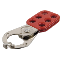 ABUS 800 Series Lock Off Hasp With Safety Clamp 1 Inch Red 801