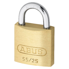 ABUS 55 Series  Open Shackle Padlock 24mm Keyed To Differ 55/25  - Brass