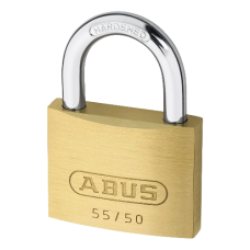 ABUS 55 Series  Open Shackle Padlock 48mm Keyed To Differ 55/50  - Brass