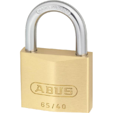 ABUS 65 Series  Open Shackle Padlock 40mm Keyed Alike 404 65/40  - Brass