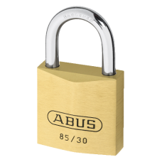 ABUS 85 Series  Open Shackle Padlock 30mm Keyed To Differ 85/30  - Brass
