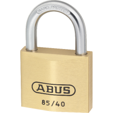 ABUS 85 Series  Open Shackle Padlock 40mm Keyed To Differ 85/40  - Brass