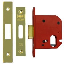 UNION JL21OVS StrongBOLT Oval Deadcase 75mm  - Polished Brass