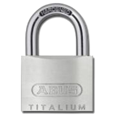 ABUS Titalium 54TI Series Open Shackle Padlock 40mm Keyed To Differ 54TI/40  - Silver