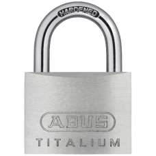 ABUS Titalium 54TI Series Open Shackle Padlock 50mm Keyed To Differ 54TI/50  - Silver