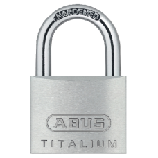 ABUS Titalium 64TI Series Open Shackle Padlock 25mm Keyed To Differ 64TI/25  - Silver