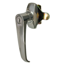 L&F 1602 `L` Garage Door Handle  Left Handed - Chrome Plated