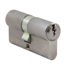 EVVA EPS DZ Double Euro Cylinder 21B 62mm 31-31 26-10-26 Keyed To Differ  - Nickel Plated