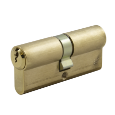EVVA EPS DZ Double Euro Cylinder 21B 72mm 36-36 31-10-31 Keyed To Differ  - Polished Brass