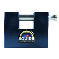 SQUIRE Stronghold WS75 Steel Container Sliding Shackle Padlock  - Black