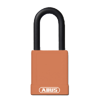 ABUS 74 Series Lock Out Tag Out Coloured Aluminium Padlock  - Orange