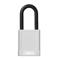 ABUS 74 Series Lock Out Tag Out Coloured Aluminium Padlock  - White