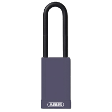ABUS 74HB Series Long Shackle Lock Out Tag Out Coloured Aluminium Padlock  - Purple