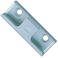 ROTO Timber Flat Casement Window Lock Strike  - Silver