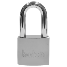 BATON LOCK 6020 Series Long Shackle Brass Padlock With Disc Mechanism 45mm Keyed To Differ - Hardened Steel
