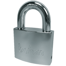 BATON LOCK 6020 Series Open Shackle Brass Padlock With Disc Mechanism 55mm Keyed To Differ - Hardened Steel