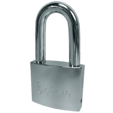 BATON LOCK 6020 Series Long Shackle Brass Padlock With Disc Mechanism 55mm Keyed To Differ - Hardened Steel