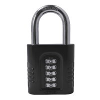 ABUS 158 Series Combination Open Shackle Padlock 65mm 158/65  - Black