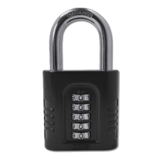 ABUS 158 Series Combination Open Shackle Padlock 65mm 158/65  - Black