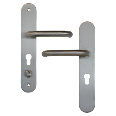 HOOPLY 918901 Stainless Steel Container Door Handle With Return To Door Lever  Left Handed - Silver