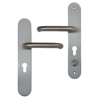 HOOPLY 918901 Stainless Steel Container Door Handle With Return To Door Lever  Right Handed - Silver