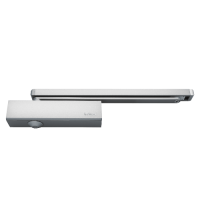 BRITON 2320 & 2321 Size 2-4 Cam Action Door Closer Pull / Push Trimplate Cover - Silver Enamelled