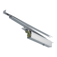BRITON 2400 Size 2-4 Concealed Cam Action Door Closer  - Satin Stainless Steel