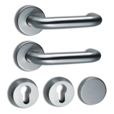 ABLOY 60-0319-SSS Futura Lever Handle Pair To Suit the EL560 & EL561  - Satin Stainless Steel