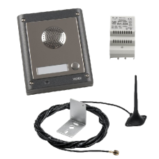 VIDEX GSM4K-1S/4G 1 Way Surface Mounted Audio GSM Kit  - Stainless Steel