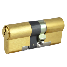 EVVA EPS 3* Snap Resistant Euro Double Cylinder 72mm 41Ext-31 36-10-26 Keyed To Differ 21B - Polished Brass