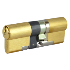 EVVA EPS 3* Snap Resistant Euro Double Cylinder 77mm 41Ext-36 36-10-31 Keyed To Differ 21B - Polished Brass