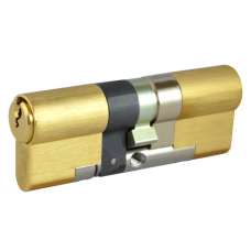 EVVA EPS 3* Snap Resistant Euro Double Cylinder 82mm 41Ext-41 36-10-36 Keyed To Differ 21B - Polished Brass