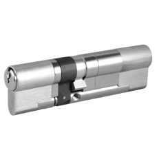 EVVA EPS 3* Snap Resistant Euro Double Cylinder 107mm 46Ext-61 41-10-56 Keyed To Differ 21B - Nickel Plated