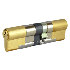 EVVA EPS 3* Snap Resistant Euro Double Cylinder 97mm 56Ext-41 51-10-36 Keyed To Differ 21B - Polished Brass