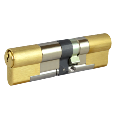 EVVA EPS 3* Snap Resistant Euro Double Cylinder 102mm 61Ext-41 56-10-36 Keyed To Differ 21B - Polished Brass