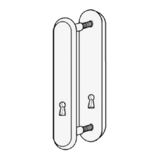 KICKSTOP 9600 188mm LockGuard  UK - Satin Chrome