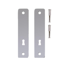KICKSTOP 2300 230mm Lock Guard (50mm Wide) UK Satin Silver - Satin Chrome