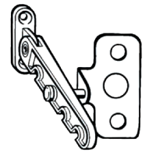 ROTO 5ROT0086 Tilting Window Restrictor & Plate  - White