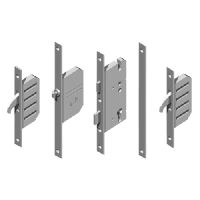 WINKHAUS AV2 EntryGuard Lever Operated Latch & Deadbolt 16mm Flat - 2 Hook 45/92