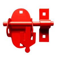 MORGAN NKS200 Oval Padbolt To Suit ACL Padlock ACL200 Padbolt - Red (Powder Coated)