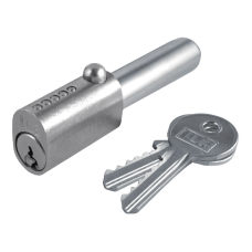 ILS FDM005-1 Oval Bullet Lock 90mm x 14mm x 33mm FDM.005-1 Keyed Alike NP - Polished Brass